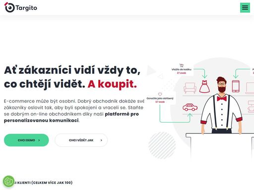 vstupte do světa e-commerce naplno s datovou platformou targito. poznejte své zákazníky, buďte osobní a zlepšete svůj email marketing. s námi to zvládnete.