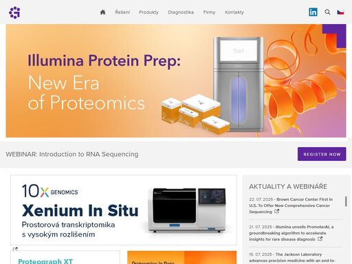 genetica je dodavatel moderních přístrojů, reagencií, spotřebního materiálu a speciálních diagnostik pro biomedicínský výzkum  a diagnostické aplikace