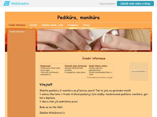 pedikúra‚ manikúra