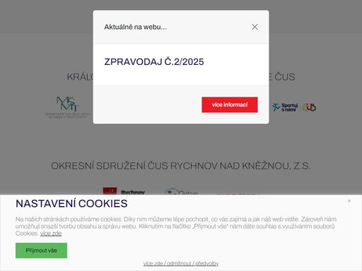 česká unie sportu - okresní sdružení české unie sportu rychnov nad kněžnou, z.s. provozuje svoje aktivity pro sdružené subjekty na území okresu rychnov nad…
