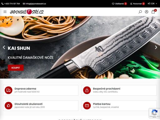 objevte originální kuchyňské japonské nože, keramické nože, brusné kameny a příslušenství značek kai, chroma a další. kvalita, tradice a dokonalé ostří!