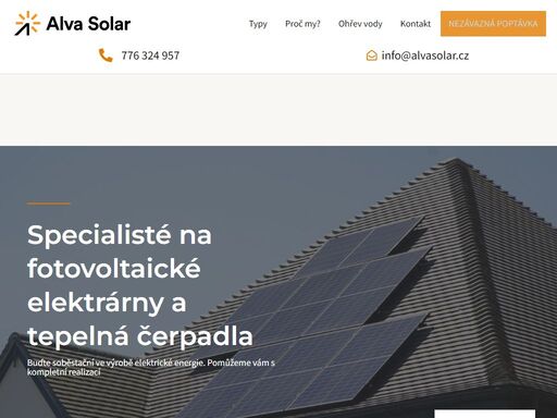buďte soběstační ve výrobě elektrické energie. pomůžeme vám s kompletní realizací fotovoltaické elektrárny včetně vyřízení dotace.
