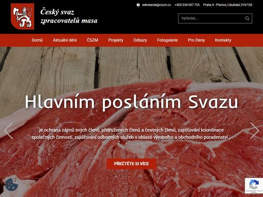 čszm je dobrovolným sdružením fyzických a právnických osob podnikajících v oboru nákupu, zpracování a prodeje jatečných zvířat, masa a masných výrobků...
