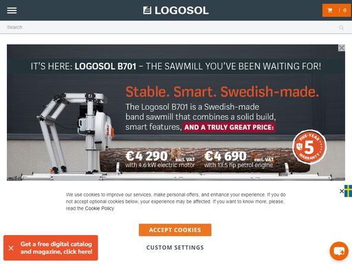 we at logosol offers the best woodworking machinery, with a wide range of saw mills, band saws, planers and other joinery machinery. welcome in!