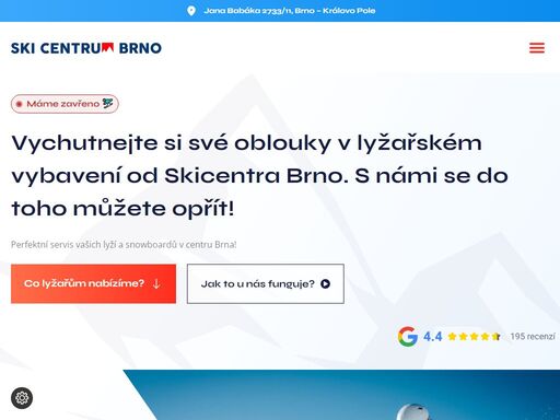 ski obchod s lyžařským či snb vybavením a ski půjčovnu s novými i bazarovými kousky v brně. >využijte našeho špičkového ski servisu před zimní sezonou.