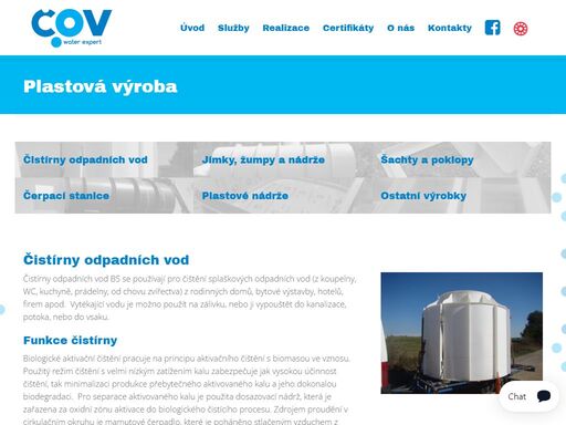 vyrábíme plastové nádrže jakéhokoliv tvaru, provádíme servis a montáže čistíren odpadních vod a zpracováváme technické dokumentace k nim.