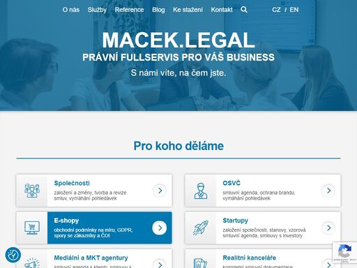 poskytujeme právní služby v praze a po celé čr pro společnosti, podnikatele i startupy. od založení společností, přes smluvní dokumentaci, po vymáhání pohledávek a agendu ochranných známek.