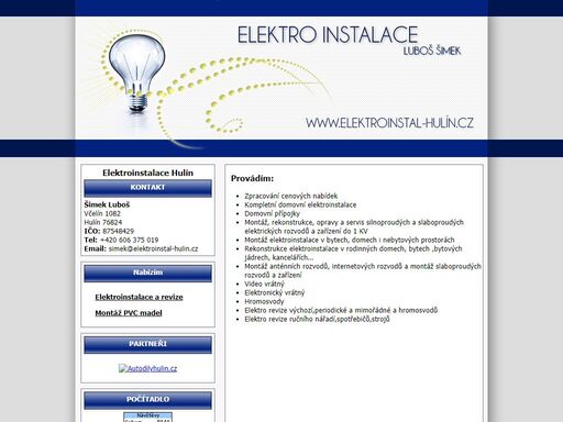 elektro instalace hulín a okolí