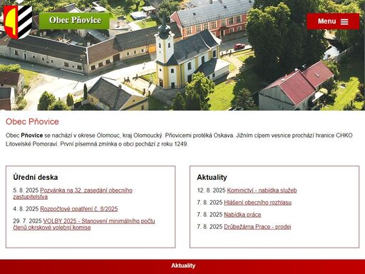 obec pňovice se nachází v okrese olomouc, kraj olomoucký. 