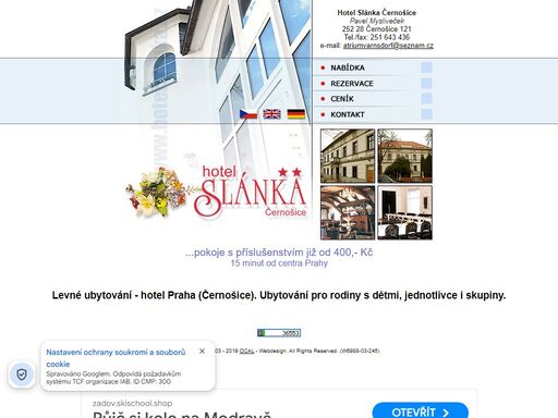 hotel slánka černošice, levné ubytování praha. hotely praha, hotely v praze, pražské ubytování, ubytování praha, hotely praha, penziony praha, penzion praha, hotely.cz /