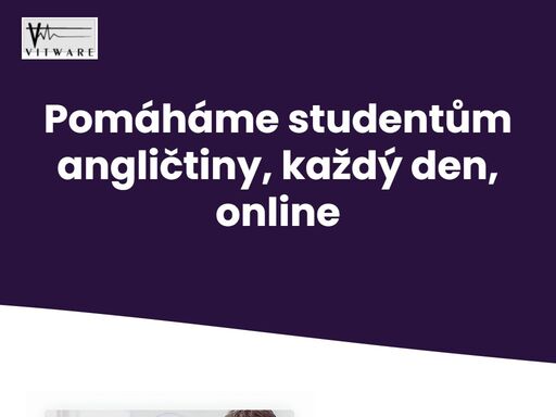 nabídka firmy vitware s.r.o. výukových programů a online aplikací pro studenty angličtiny.