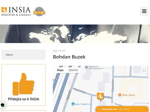 insia a.s. praha. jste makléř nebo zájemce o pojištění? kontaktujte naše specialisty nebo se na nás obraťte přes kontaktní formulář.