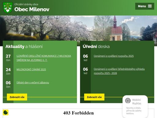 milenov je obec ležící v okrese přerov. má 402 obyvatel a jeho katastrální území má rozlohu 623 ha.