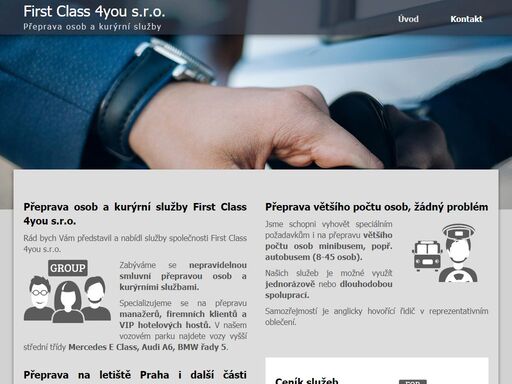 zabýváme se nepravidelnou přepravou osob, zejména pak přepravou manažerů a v.i.p hostů. doprava na letiště praha či z letiště není pro nás problém.
