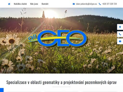 geodetická kancelář plzeň - allgeo ing. lubor pekarský. nabídka služeb v oblasti geomatiky, pozemkových úprav a krajinného inženýrství.