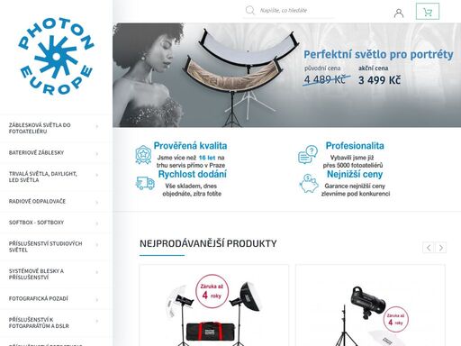 studiová studiová světla s doživotní technickou podporou a bezplatným poradenstvím. profesionalita -16 let zkušeností. vše skladem k expedici ihned+prodejna.