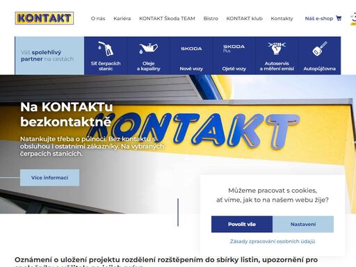 provozujeme síť čerpacích stanic, e-shop s oleji a motoristickým zbožím, prodej a servis vozů škoda v turnově.