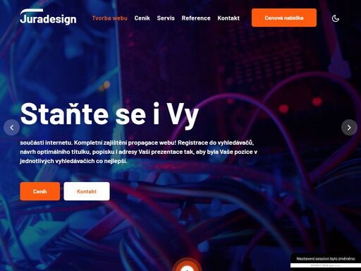 tvorba webových stránek a elektronických obchodů, juradesign.cz
