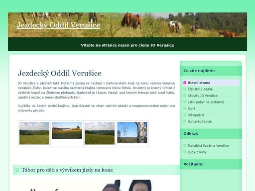 jezdecky oddil verusice - stranka nejen pro cleny jo verusice