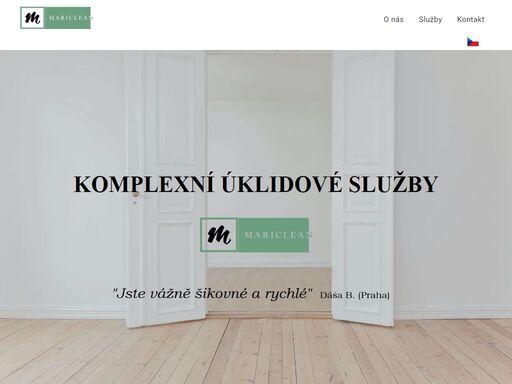 
jsme rodinná úklidová firma. naším cílem je poskytovat nejlepší úklidové služby v praze a okolí za dostupnou cenu. zakládáme si na dlouhodobé spokojenosti a důvěry našich zákazníků a zaměstnanců. na základě zpětné vazby od našich zákazníku se snažíme neustále vylepšovat a rozšiřovat naše služby. staňte se naším zákazníkem a získejte slevu 20 % na první úklid !