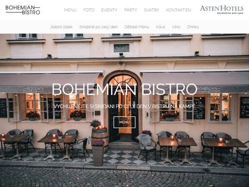 bohemian bistro je moderní, útulné, designové a není jenom pro bohémy. najdete nás v trojúhelníku karlova mostu, werichovy vily a lennonovy zdi. přijďte ochutnat, bude vám u nás dobře. 