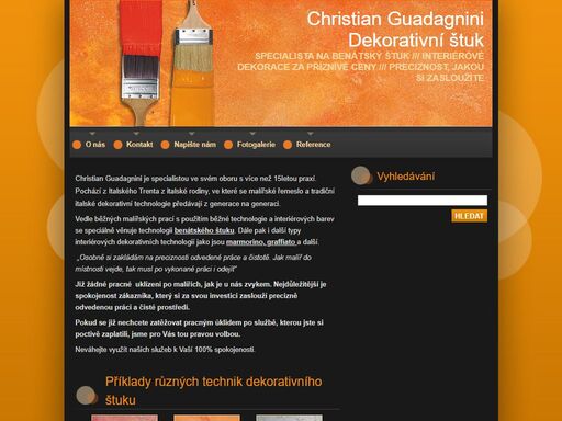 nabízíme malby pokojů hustopečích, brně a po celé jižní moravě. specialista na tradiční italské dekorační techniky. dlouholetá praxe v oboru a precizní úklid po malování v ceně je zárukou vaší spokojenosti.