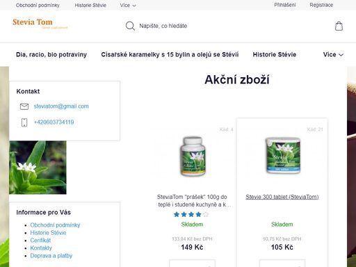 stévie, sladidlo, stévia, bez kalorií pro ochucení nápojů, vaření i pečení.