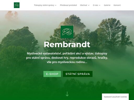 myslivecké vydavatelství, pořádání akcí a výstav, tiskopisy pro státní správu, deskové hry, reprodukce obrazů, hračky, vše pro mysliveckou rodinu…