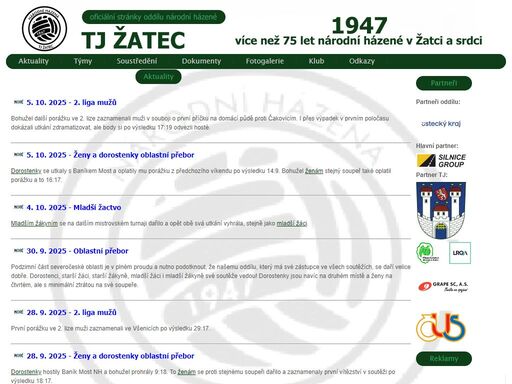 tj žatec - home page of tj žatec