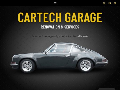 cartech garage – renovace historických automobilů a motocyklů. precizní řemeslná práce, cit pro detail a vášeň pro klasiku.