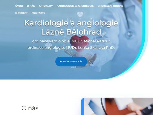 nabízíme komplexní služby v oboru kardiologie a angiologie. poskytujeme i odbornost vnitřní lékařství u našich kardiologických resp. angiologickým pacientů, okrajově řešíme i interní situace.