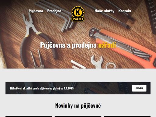 jsme prodejna a půjčovna nářadí v mariánských lázních