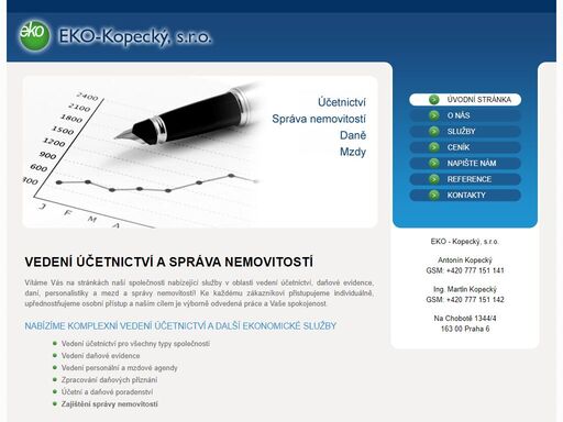 eko - kopecký, s.r.o. - komplexní služby v oblasti účetnictví, daňové evidence, personalistiky a mezd.
