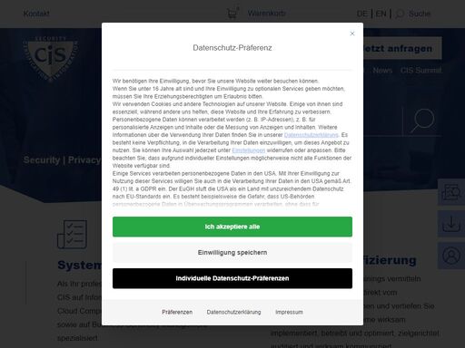 your accredited certfication partner: if companies have a cis certificate, they are on the safe side. read on here!
