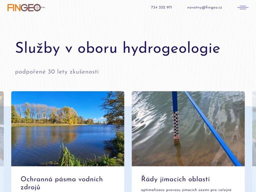 společnost fingeo se sídlem v chocni poskytuje odborné služby v oblasti hydrogeologie a financí.