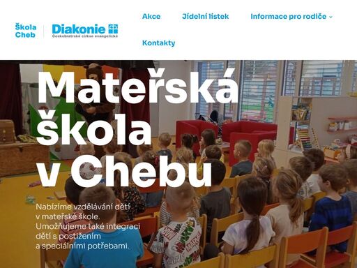 jsme mateřská školka, která se může pochlubit důstojným a moderním zázemím pro 48 dětí. naše budova je bezbariérová a umožňuje tak integraci dětí s postižením.