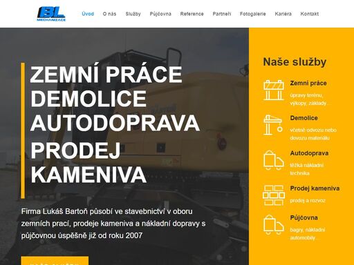 zemní práce, demolice, autodoprava. práce po celé moravě. široký vozový park. zkušenosti přes 15 let.