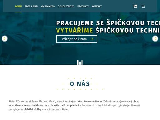 vytváříme špičkovou techniku pro předení a produkci přízí. jsme součástí koncernu rieter, světového leadera v oboru. nabízíme práci v technických profesích.