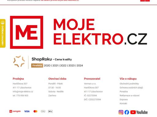 jsme specialisté na ventilátory, osvětlení, zásuvky a vypínače a elektromateriál s vlastní kamennou prodejnou v libochovicích.