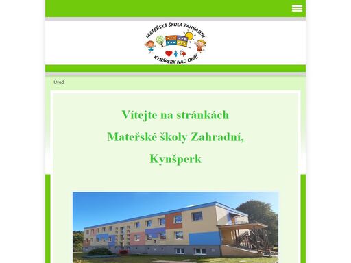 stránky mateřské školy v kynšperku nad ohří, zahradní 385