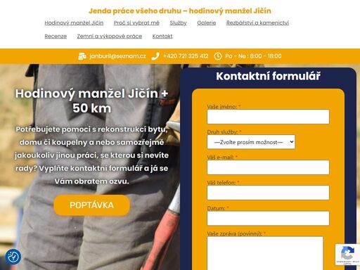 hodinový manžel jičín +50 km, odvádím kvalitní práci za dobrou cenu. potřebujete pomoci s rekonstrukcí bytu, domu či malířské práce atd?