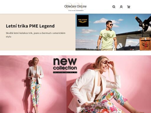 oblecenionline.cz je e-shop, kde najdete kvalitní online oblečení, módu a doplňky. děláme radost z nakupování ženám i mužům a osobně vybíráme to nejlepší z nabízených světových značek. všechny výrobky jsou skladem v čr a ihned k odeslání s dopravou nad 1500 kč zdarma.