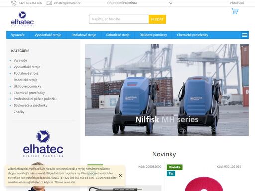 úklidové stroje a mycí technika elhatec.cz | eshop? servis? prodej? 20 let zkušeností? o úklidové a čistící technice víme vše!