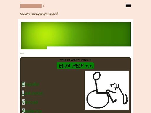 stránky nabízí proklik na oficiální web organizace.