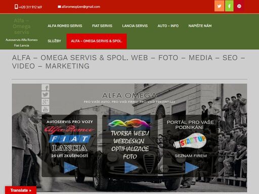 alfa – omega servis & spol.: tel: +420 777 857 022 – seo - internetový marketing: web foto media seo video marketing: správa webových stránek - tvorba webu.