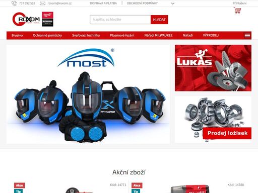 vítejte v našem obchodě. brusivo, svařovací materiál, ochranné pomůcky, ložiska a příslušenství.
společnost roxom group s.r.o. nabízí materiál od pečlivě vybraných dodavatelů a partnerských firem. spolupracujeme se světovými výrobci a dodavateli brusiva, svařovacího materiálu a ochranných pomůcek.
nabízíme brusivo…