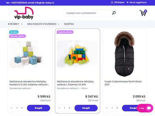 bohatý výběr pro děti a kojence. kočárky, dětský nábytek, molitanové stavebnice a mnoho dalšího. zboží máme skladem a za příjemné ceny. vip-baby.cz