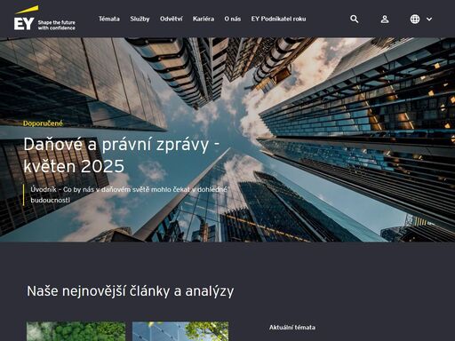 ey poskytuje poradenské, auditorské, daňové a transakční služby, které pomáhají řešit nejtěžší problémy našich klientů a vytvářet lepší pracovní svět pro všechny.