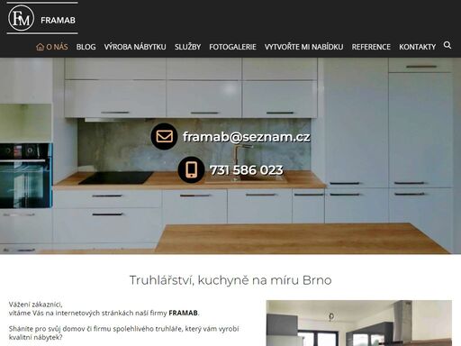 kuchyňské linky, vestavěné skříně, truhlář, atypický, kancelářský nábytek, dveře, schodiště, nábytek na míru brno, brno venkov