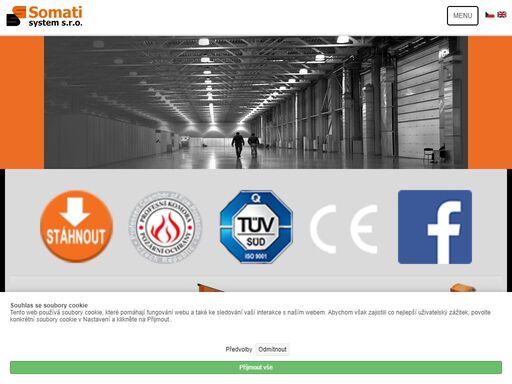 firma somati s.r.o. nabízí protipožární ochranu. prodáváme a vyrábíme požární dveře a vrata, požární uzávěry a materiál pro požární ochranu.požární vratové systémy
